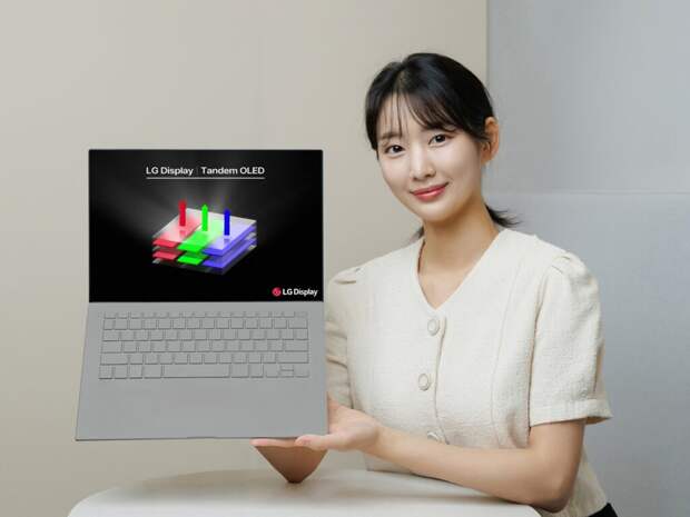 Компания LG представила тандемные OLED-панели для ноутбуков с повышенной яркостью и долговечностью