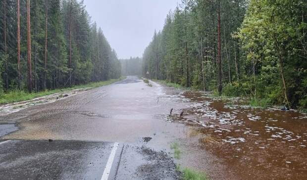 В Карелии затопило еще одну дорогу