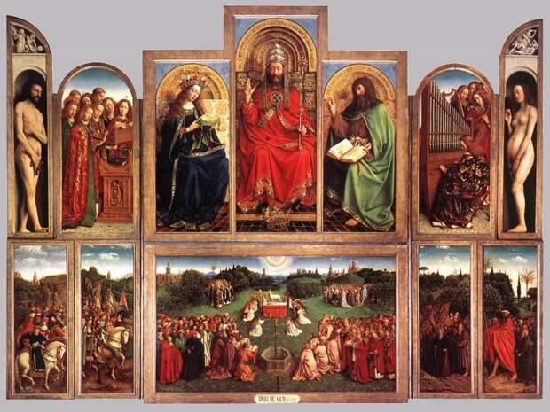 Ян ван Эйк - Eyck Jan van The Ghent Altarpiece (wings open)