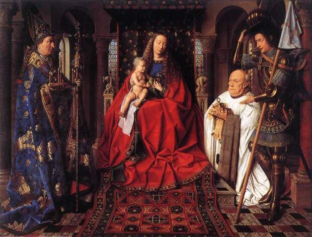 Ян ван Эйк - Eyck Jan van The Madonna with Canon van der Paele