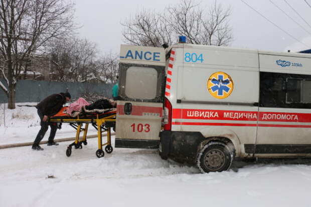 Пожар в Харькове 21 января