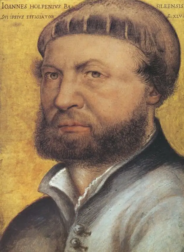 Автопортрет, Ганс Гольбейн Младший, 1542 год. \ Фото: lewebpedagogique.com.