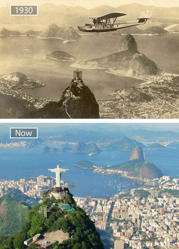 Rio De Janeiro, Brazil - 1930 And Now