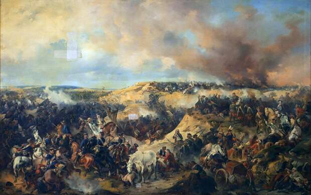 Картина Александра Коцебу «Кунерсдорфское сражение». 