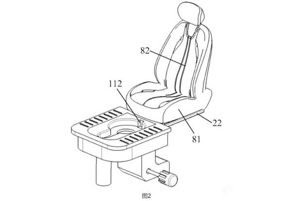 CNC: китайская компания Seres предложила концепт встроенного в автомобиль унитаза