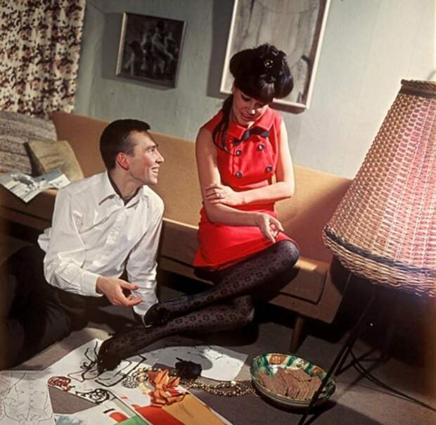 Новые лица советской моды - Слава Зайцев и Регина Збарская, 1966 год   знаменитости, история, фото
