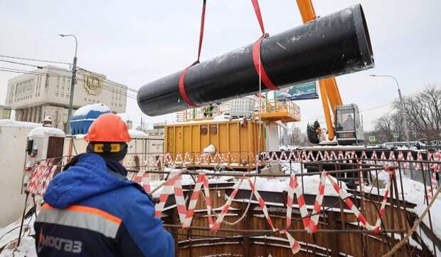 Свыше 1 км газопровода высокого давления построили на западе столицы