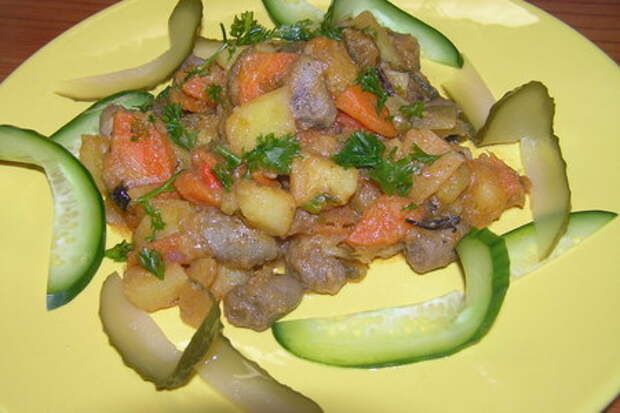 Азу по татарски с сердечками (вариант)