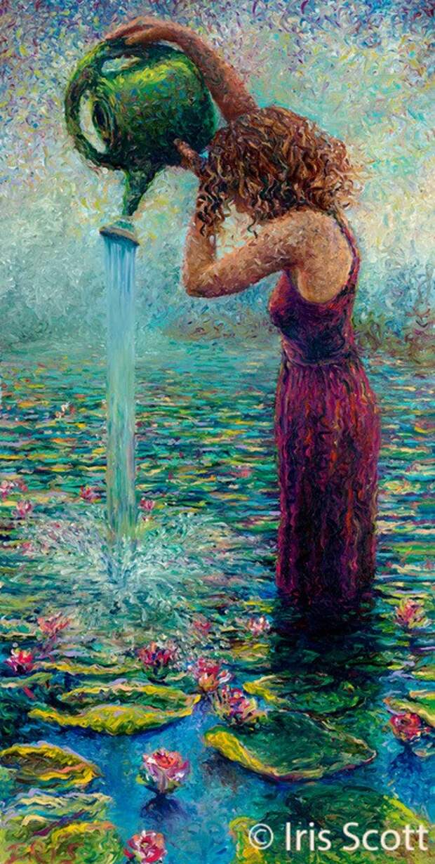 Пальцы вместо кисти художницы Айрис Скотт (Iris Scott) Пальцы вместо кисти художницы Айрис Скотт (Iris Scott)