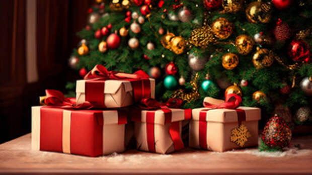 Подарки под елкой / Изображение сгенерировано ИИ FusionBrain.AI от Sber AI / amic.ru