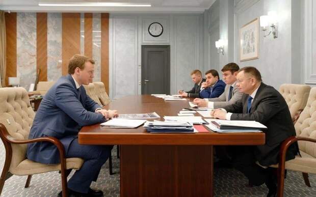 Павел Малков рассказал главе Минстроя РФ Иреку Файзуллину о строительстве в Рязанской области