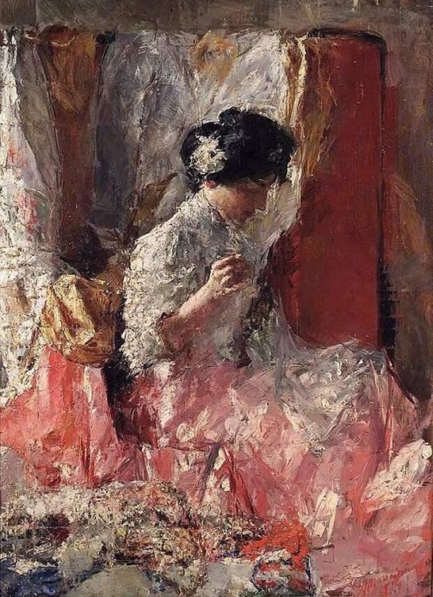 художник Антонио Манчини (Antonio Mancini) картины – 16