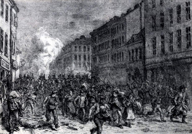 Разгон демонстрации в Вене, 1890 г.