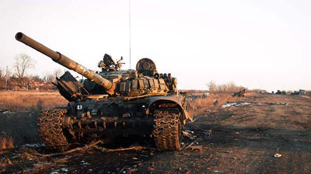 Уничтоженная украинская военная техника на Донбассе Уничтоженная украинская военная техника на Донбассе