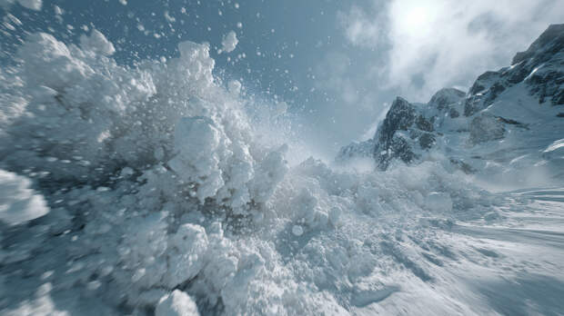 В горах Грузии на туристов сошла лавина