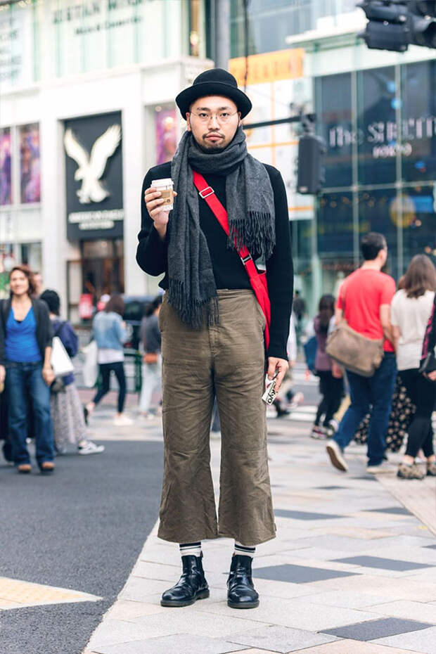 Уличный стиль Токио осень 2019