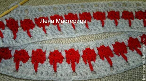 Шапка и снуд-воротник «Красная дымка»