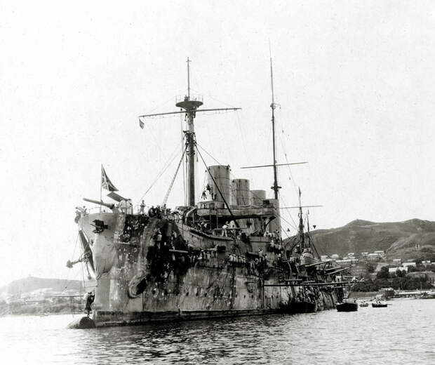 Броненосный крейсер «Россия» во Владивостоке, осень 1904 года