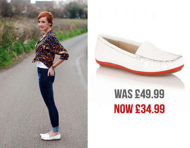 Lotus Francesca White Leather Loafers