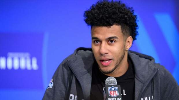 qb jordan travis speaking at the nfl combine