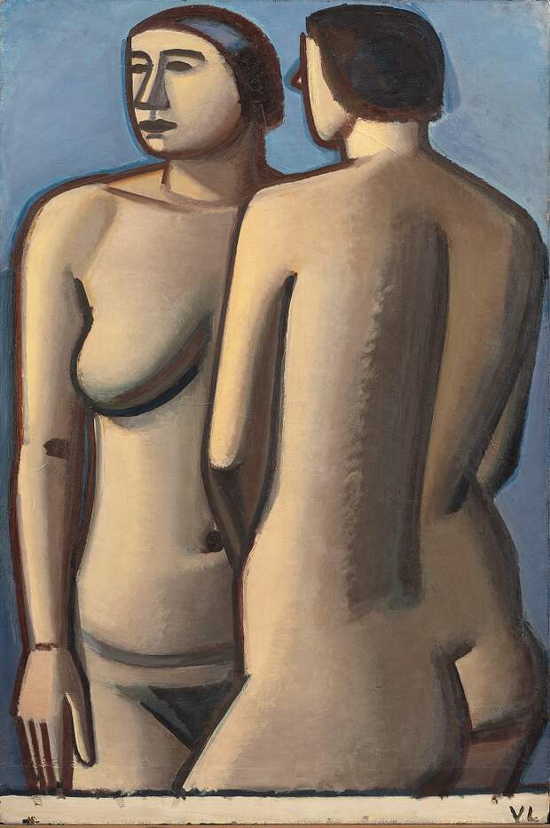 Vilhelm Lundstrom (1893-1950) - To staende modeller [Two Female Nudes] 1927, Автор: Датская национальная галерея, Копенгаген (SMK) (Копенгаген (СМК) Датская национальная галерея)Датская национальная галерея, Копенгаген (SMK) (Живопись на Gallerix.ru)