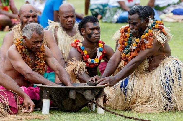 Кава - традиционный напиток, без которого на Фиджи не обходится ни одно событие