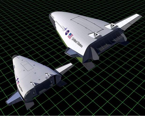 Визуализация нереализованных проектов X-33 (слева) и VentureStar (справа). Источник: wikipedia 