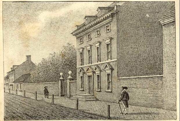 Washington's Philadelphia residence, as depicted by William L. Breton.
