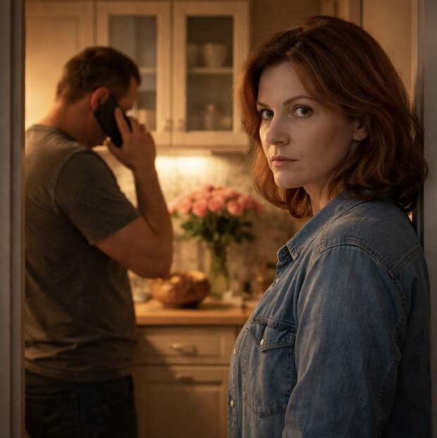 Муж попросил прощения, подарил букет — а вечером я услышала, как он тихо говорит по телефону с той самой женщиной.