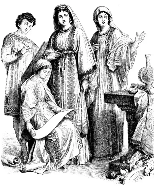 Одежда древнего Израиля. Древняя Иудейская одежда. Одежда древних евреев. Женская одежда в древней Иудее.