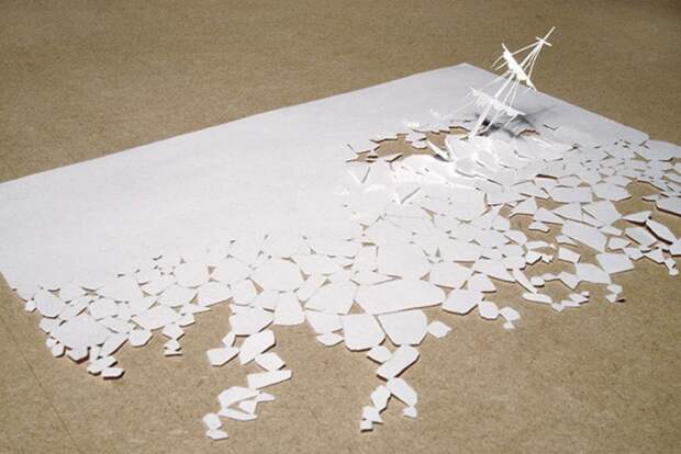 Single Piece of Paper 12 Скульптуры из одного листа бумаги