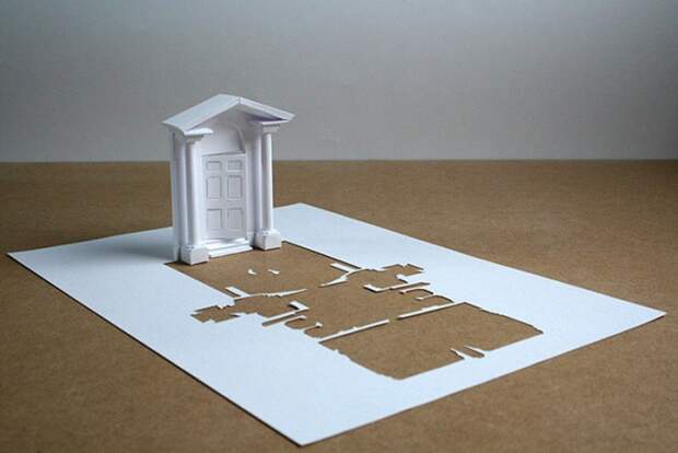 Single Piece of Paper 15 Скульптуры из одного листа бумаги
