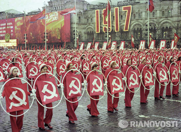 Парад физкультурников на Красной площади