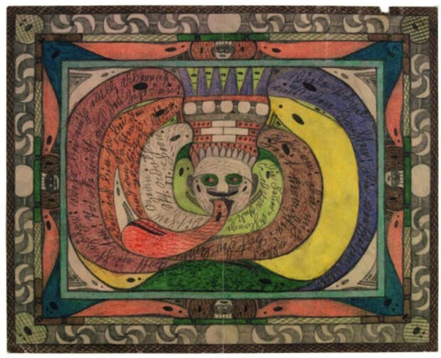 Кольцо змеи Святого Адольфа, в Индийском океане. Автор: Adolf Wolfli.