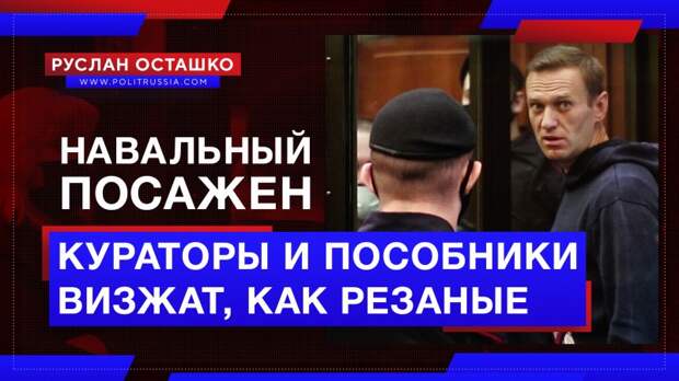Навальный посажен, а его кураторы и пособники визжат, как резаные