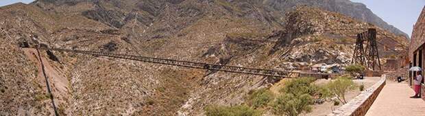 Мексика. Дуранго. Деревянный подвесной мост Охуэла. история, мосты, путешествия, факты, фото