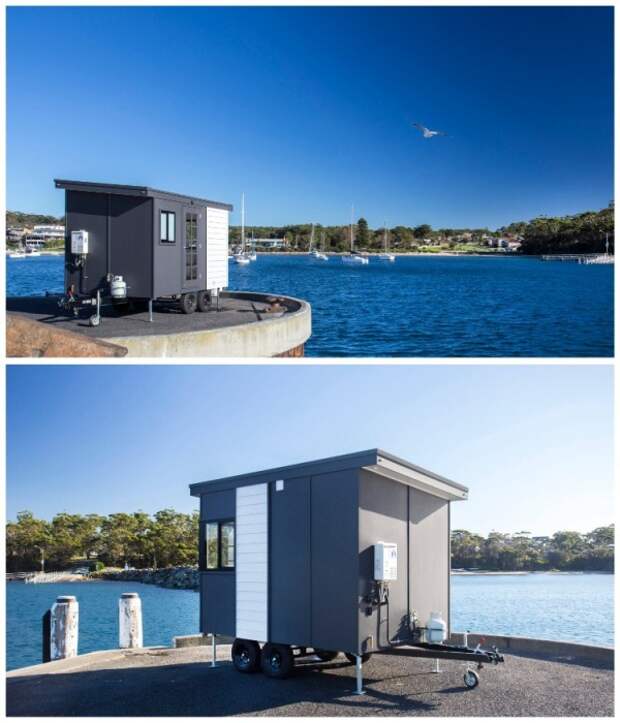 Крошечный дом-студия сделает отдых на природе незабываемым. | Фото: designerecotinyhomes.com.au. Крошечный дом-студия сделает отдых на природе незабываемым. | Фото: designerecotinyhomes.com.au.