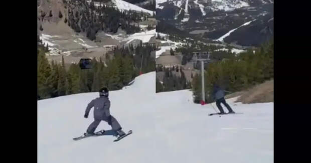 "Мои мальчики". Меган Маркл показала, как принц Гарри с их сыном Арчи катаются на лыжах