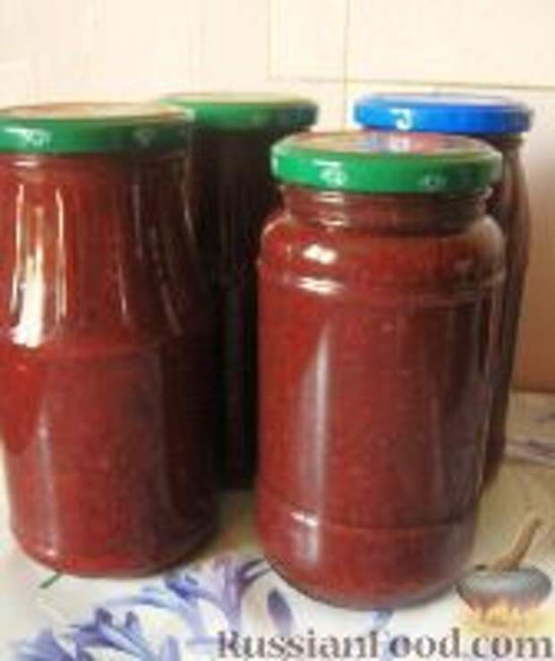 Фото к рецепту: Кетчуп из слив Фото к рецепту: Кетчуп из слив