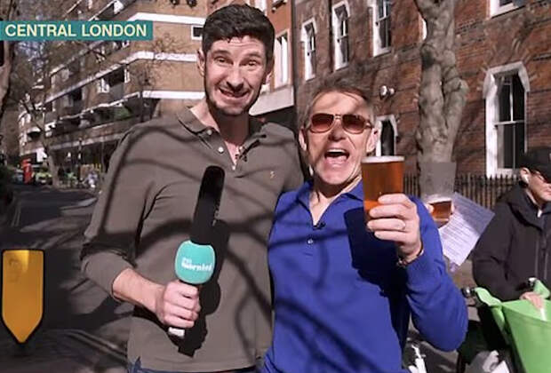 Телеведущий выбежал в паб за пивом посреди прямого эфира