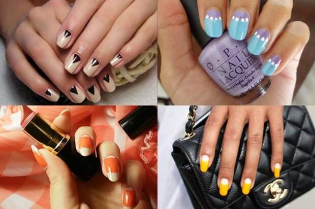 Popular Moon Type Nail Manicure, Natural Nail Plate Solid French Manicure 