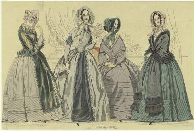 Модная картинка 1842 года