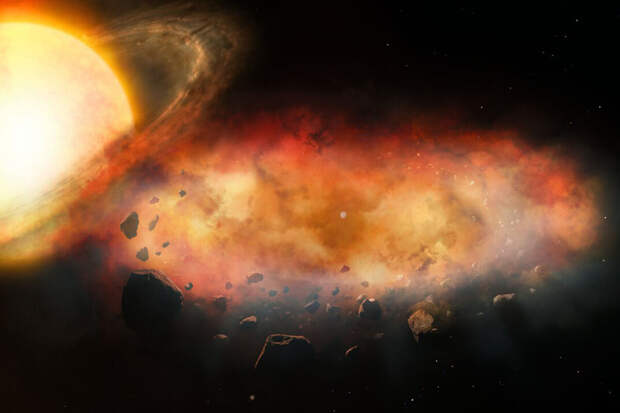 AstroJournal: в облаке у далекой звезды дуют "ветры" из испаренных металлов