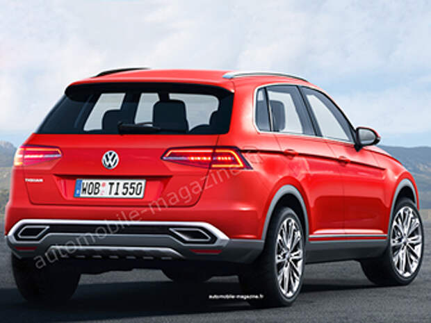 Предполагаемый внешний вид Volkswagen Tiguan нового поколения. Иллюстрация с сайта automobile-magazine.fr