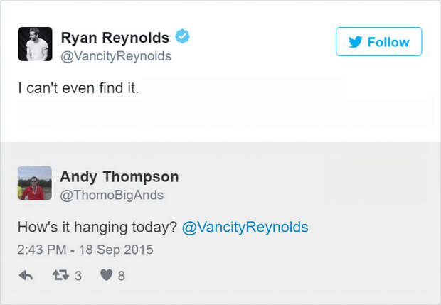 Ryan Reynolds Twitter Replies