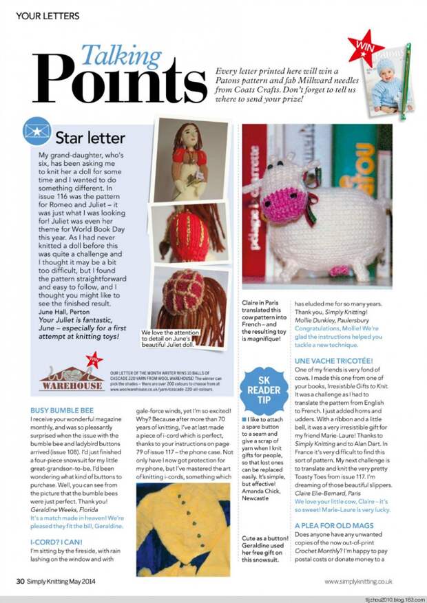 Simply Knitting №120 2014 - 紫苏 - 紫苏的博客