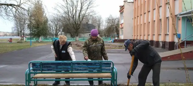 Фотофакт: районный субботник прошел на Бобруйщине.