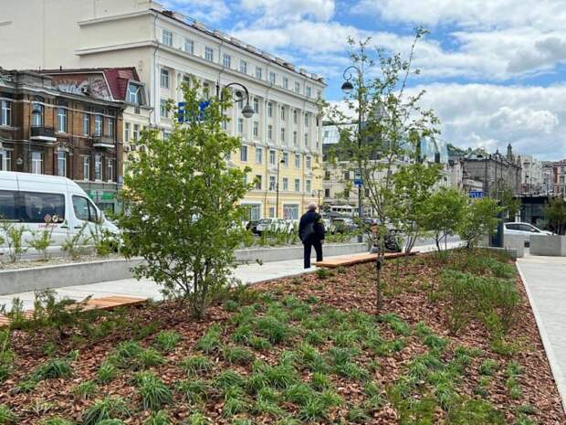 В центре Владивостока появился новый сквер