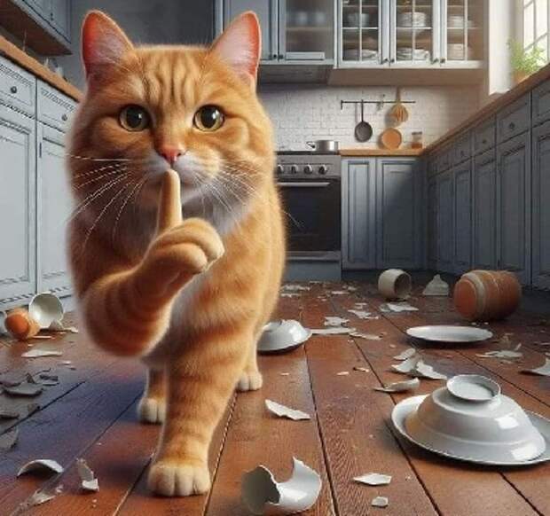 Пугливый кот Матвей