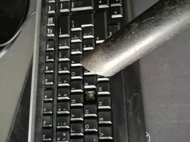 Почистил клавиатуру